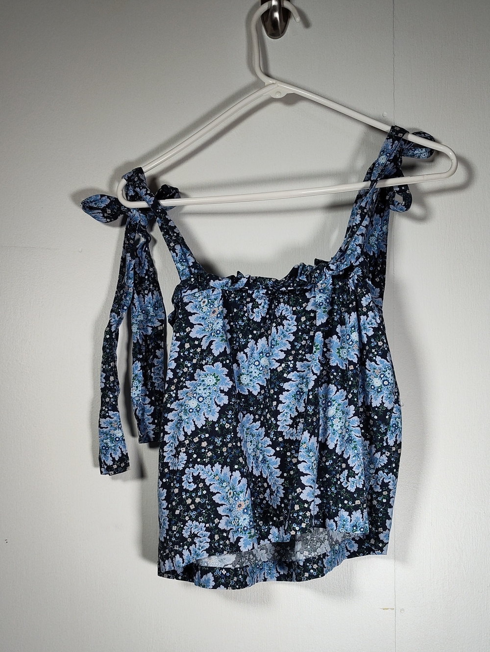 J. Crew Collection tie-shoulder tank in Ratti Pacific blue paisley M - Picture 8 of 10